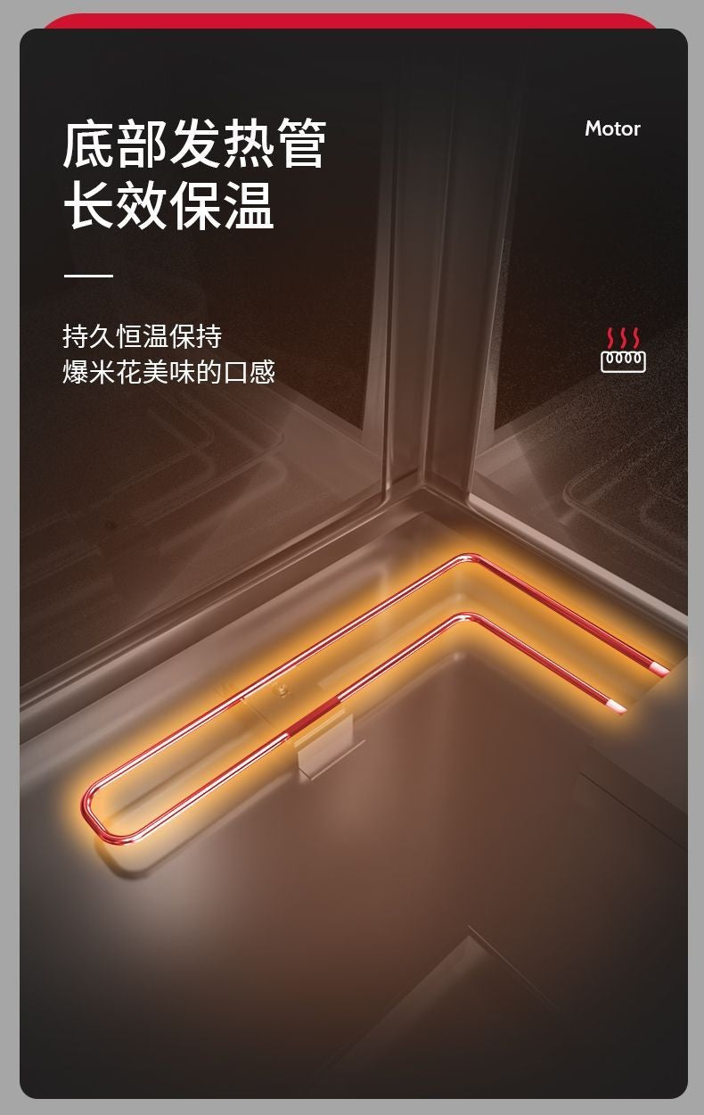 Commercial Popcorn Machine New Automatic Electric Hot Air Popper for Corn Puffing Snack Stall