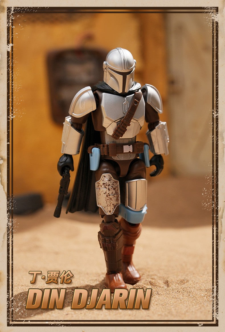 NOVOS BLOKEES Original Mandalorian GV01 Star Wars Brinquedo Djarin Mando Grogu Yoda Boba Fett Imperial Stormtrooper Boneco de Ação Presente