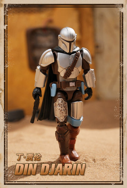 NOVOS BLOKEES Original Mandalorian GV01 Star Wars Brinquedo Djarin Mando Grogu Yoda Boba Fett Imperial Stormtrooper Boneco de Ação Presente