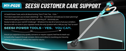 Seesii Cordless Stick Water Transfer Pump Handheld Portable Utility Sump Pump 3/4" Outlet for Pool/Garden/Pond/RV/Boat Draining