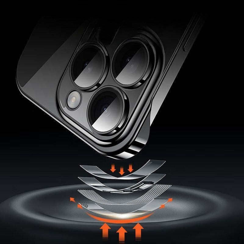 Ultra Thin Frameless Case for Iphone 17promax Air Slim Hard Shockproof Bumper Transparent Cover For iPhone17 17pro air