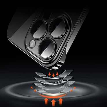 Ultra Thin Frameless Case for Iphone 17promax Air Slim Hard Shockproof Bumper Transparent Cover For iPhone17 17pro air