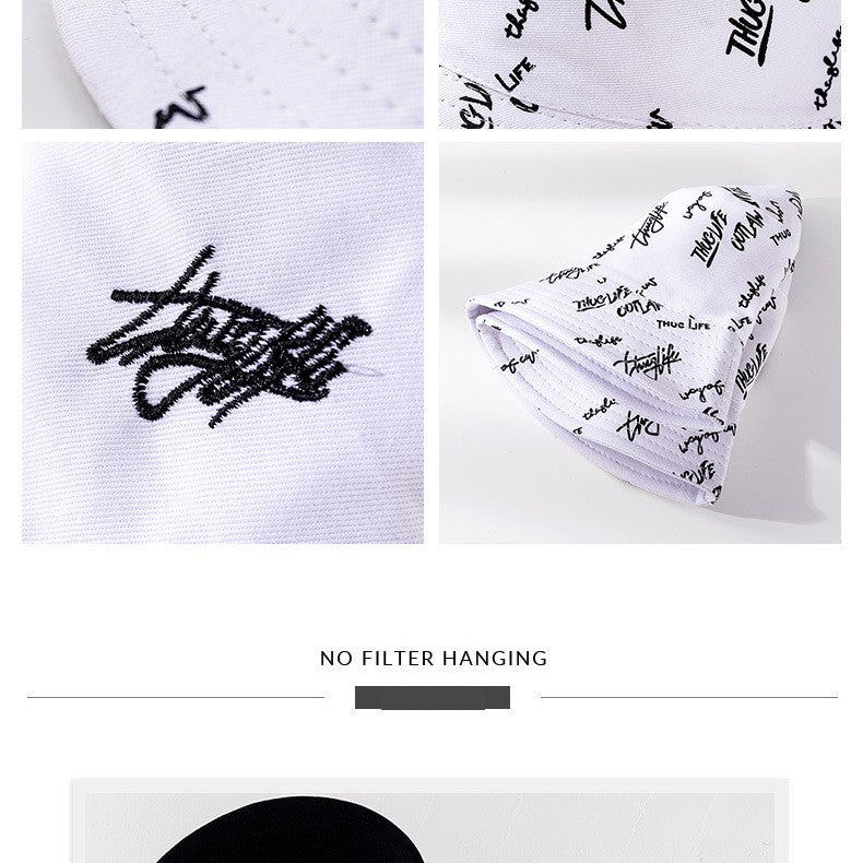Bucket Hats For Men Women Korean Style Print Cap Panama Hat Sandbeach Sunhat Fishing Hat Fisherman Cap for Hip Hop Bob Gorro