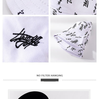 Bucket Hats For Men Women Korean Style Print Cap Panama Hat Sandbeach Sunhat Fishing Hat Fisherman Cap for Hip Hop Bob Gorro