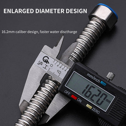 Mangueira de fole de aço inoxidável 304, 4 tubos de entrada de mangueira de metal para aquecedor de água separado, tubo de água de aço inoxidável doméstico quente e frio