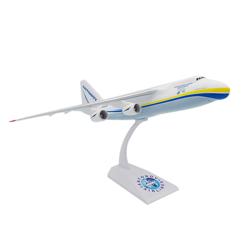 Modelo de Aeronave de Transporte Antonov AN-225 em Escala 1/200 Brinquedos de Aviação Jogos de Miniatura de Plástico e Metal