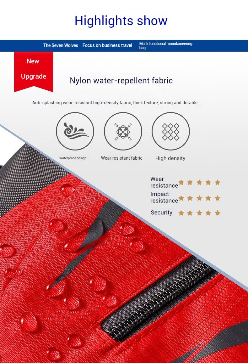 Mochila de Viagem Grande Capacidade Moda Masculina Escalada Esportiva Clássica para Viagem