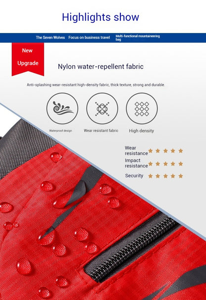 Mochila de Viagem Grande Capacidade Moda Masculina Escalada Esportiva Clássica para Viagem