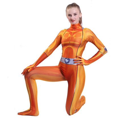 Totally Spies Cosplay Costume Sam Clover Alex Zentai Jumpsuits Mandy Britney Bodysuit Halloween Suit
