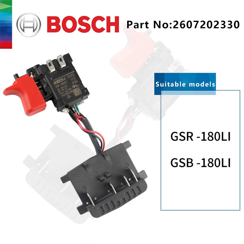 Acessórios para Ferramentas Elétricas de Reposição Bosch GSB 180 GSR 180: Interruptores, Pinças, Carcaças, Embreagens e Motores