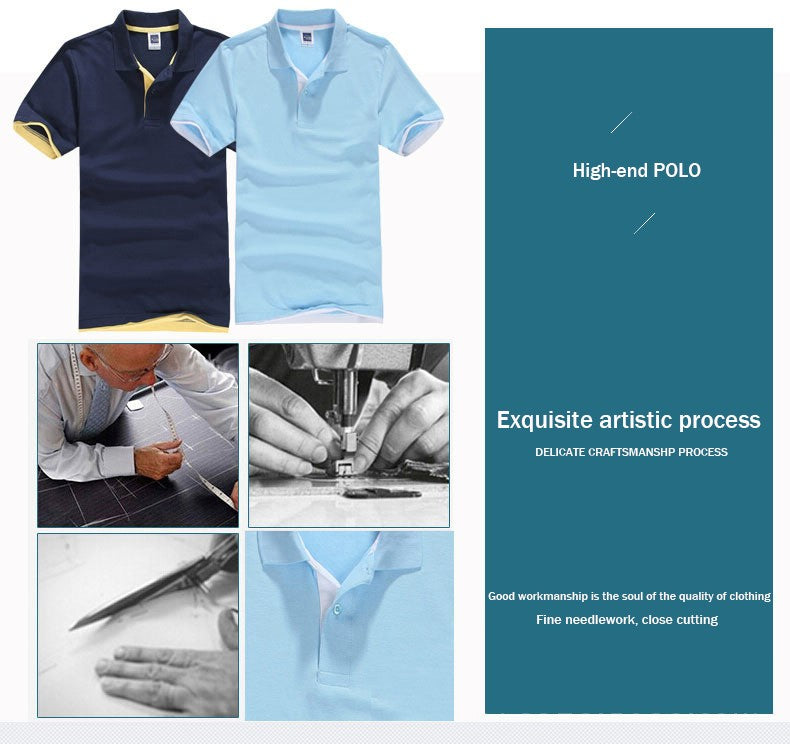 URSPORTTECH Men's Polo Shirt For Men Desiger Polos Men Cotton Short Sleeve shirt Clothes jerseys golftennis Plus Size XS- XXXL