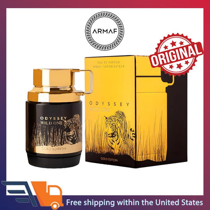 Armaf Odyssey Wild One Gold Edition EDP Spray 100ml Original Arab Perfumes High Quality Lasting WoodySpicy Perfume Men's Cologne