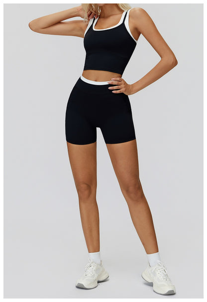 Women Elastic Feeling High Waist Yoga Shorts GymPush Up Running Fitness Legging Tummy Control Gym Outdoor Recreation Yoga Shorts