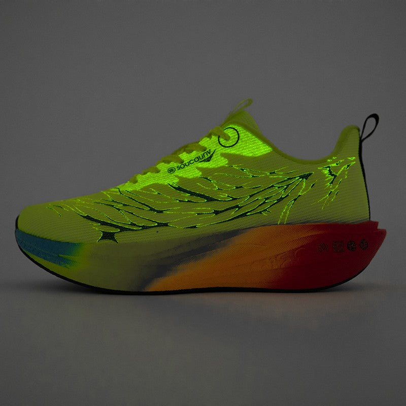 Fluorescence  Running Shoes Carbon Board Marathon Men Sports Lightweight Women's Comfortable Athletic Nonskid Sneakers Casual