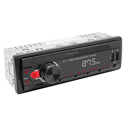 Podofo Car Audio Radio 1 Din MP3 Car Stereo Bluetooth FM AUX In USB Colorful Buttons APP Remote Control Car Multimedia Player