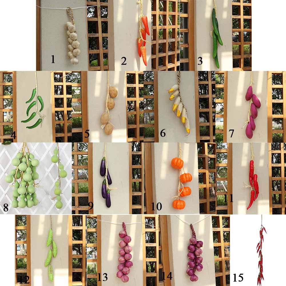 Artificial Simulation Food Vegetables Fake Chili Pepper Fruit Photography Props For Decoration Room Home Christmas Wall Decor