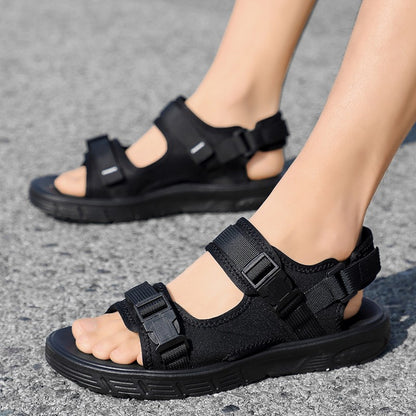 A Pair of Men's Sandals, Summer New Trendy Sports Outer Wear, Non-Slip, Wear-Resistant, Soft-Soled Driving, Cool Beach Shoes for Men