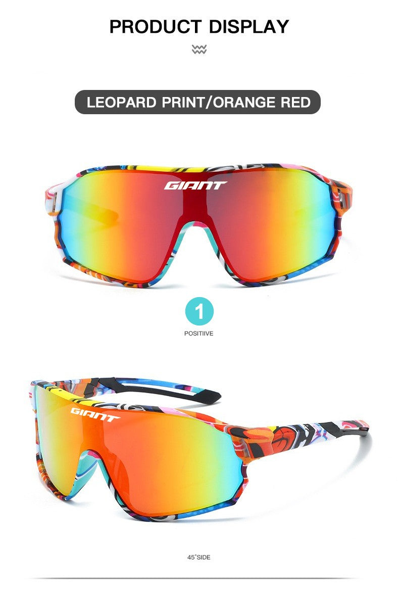 Óculos de Ciclismo Top Seller GIANT UV400 Anti-embaciamento Lentes REVO Nitidez HD Certificação CE/ANSI Design Cateye Bicicleta de Montanha/Estrada para homem e mulher