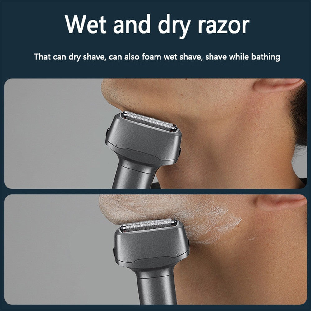 Rechargeable Reciprocating Electric Shaver for Men Portable Electric Razor for Men Cordless Head Shavers Men's Beard Trimmer