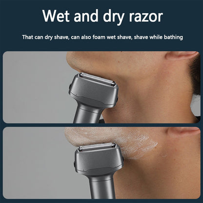 Rechargeable Reciprocating Electric Shaver for Men Portable Electric Razor for Men Cordless Head Shavers Men's Beard Trimmer