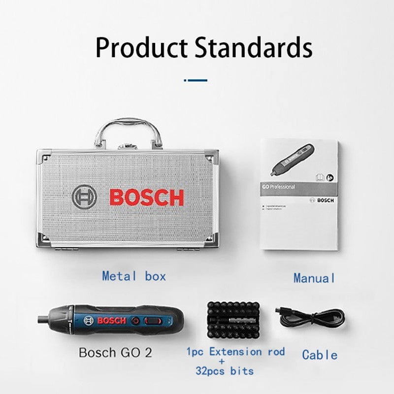 Parafusadeira elétrica sem fio Bosch Go Original 3.6V Recarregável Parafusadeira automática Furadeira Bosch Go 2 Ferramenta elétrica de lote