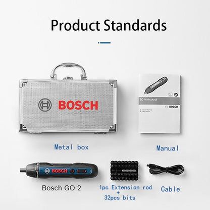 Parafusadeira elétrica sem fio Bosch Go Original 3.6V Recarregável Parafusadeira automática Furadeira Bosch Go 2 Ferramenta elétrica de lote