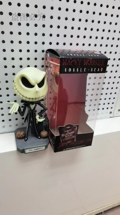 Boneco de Cabeça Balançante Wacky Wobbler Jake de O Estranho Mundo de Jack - Decoração para Carro ou Mesa - Presente para Amigo