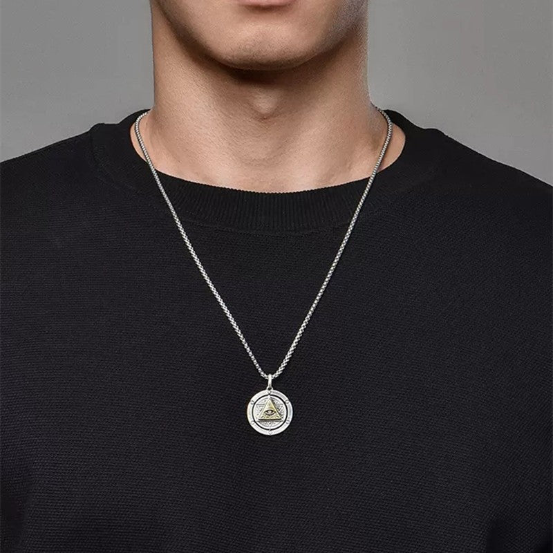 Colar Olho de Hórus Amuleto Olho Grego Pingente Antigo Egito Proteção Colar Joia Presente Masculino e Feminino Amuletos Espirituais