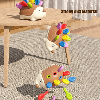 Hedgehog Montessori Baby Toys Hand-eye Coordination Fine Motor Training Develop Concentration Children Sensory Educational Toy