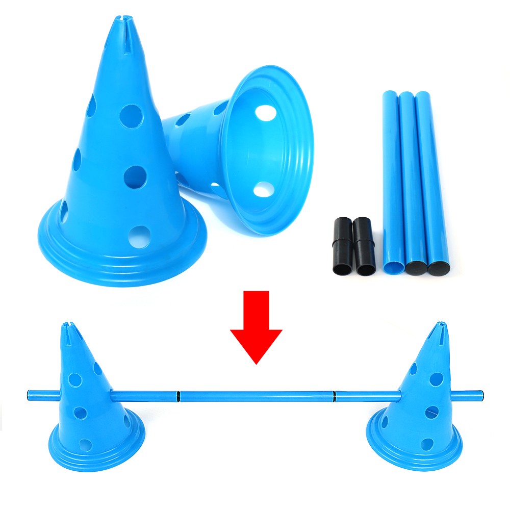 Produtos para Treinamento de Cães 3 Peças Duráveis para Correr, Pular e Apostar, Estacas para Esportes ao Ar Livre para Animais de Estimação, Poste Portátil para Agilidade de Animais de Estimação