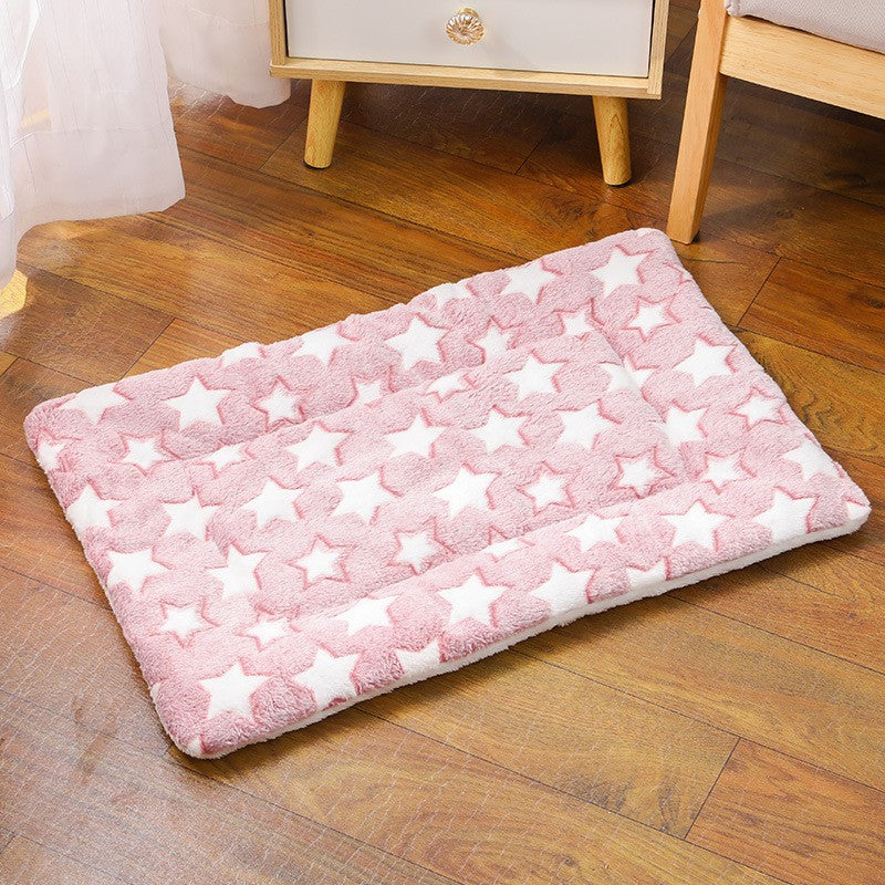 Tapete para Cães Pequenos Fofo, Dupla Face, Quente de Inverno, Sofá Cobertor para Gatos de Médio Porte, Almofada para Cama de Filhotes Macia, Acessórios para Cama de Animais de Estimação