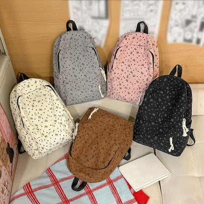 Mochila de Veludo Cotelê Outono Inverno Nova Mochila de Grande Capacidade para Aulas, Deslocamento, Mochila Versátil, Mochila de Viagem ao Ar Livre