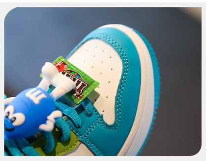 New Children Casual Shoes Four Seasons Kids Single Sneaker Mandarin Ducks Basketball Sports Shoes Boys Girls Sneaker Board Shoes