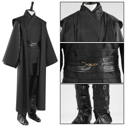 Obi Wan Kenobi Jedi Warrior Cosplay Costume Adult Kids Unisex Cloak Friar Uniform Robe Full Set Halloween Carnival Outfits