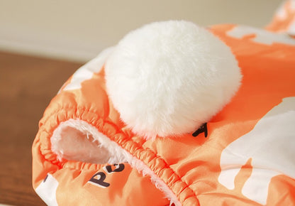 Roupa de algodão para cães de outono e inverno, à prova de respingos, quente, de quatro patas, para filhotes, roupa impermeável para animais de estimação, Teddy Puppy