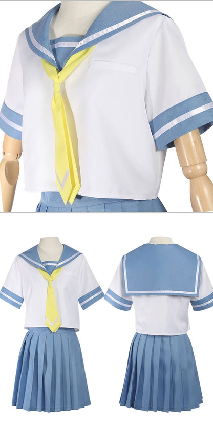 Anime Higurashi When The Crying Cosplay Costume Ryugu Rena Daily Sailor Clothes Halloween Carnival Party Suit