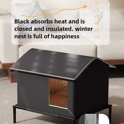 Winter Warm Cat Bed Outdoor All Season Durable Heat Retention Pet House for Cats Dogs Amazon Best Seller