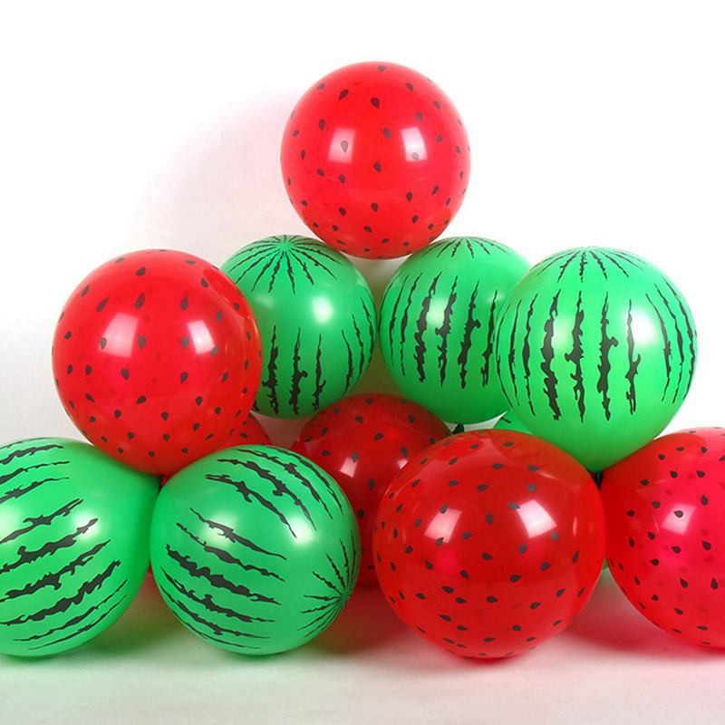 20/50pcs Strawberry Balloons Watermelon Fruit Birthday Party Summer Beach Hawaiian Party Decoration Chlidren Kid Birthday Globos