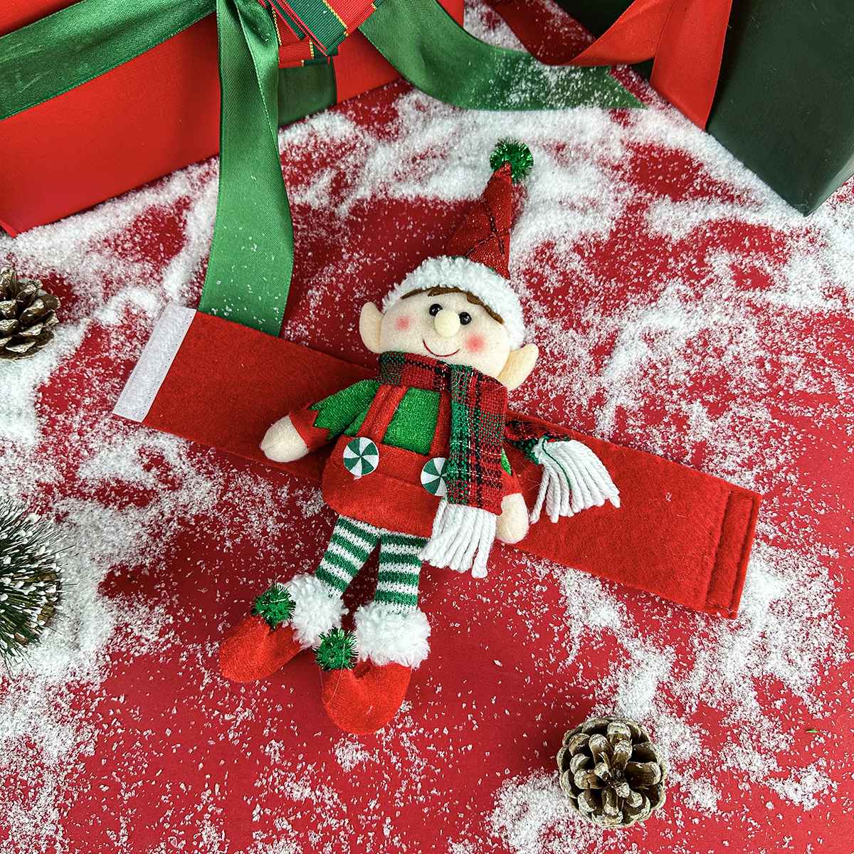 Elf fairy figurine curtain hooks, Christmas decorations, display window ornaments, hotel restaurant supplies, party props