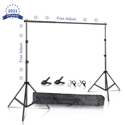 Photography Backdrop Stand Photo Studio Background Backdrops Chromakey Green Screen Support System Frame Carry Bag Light Kits