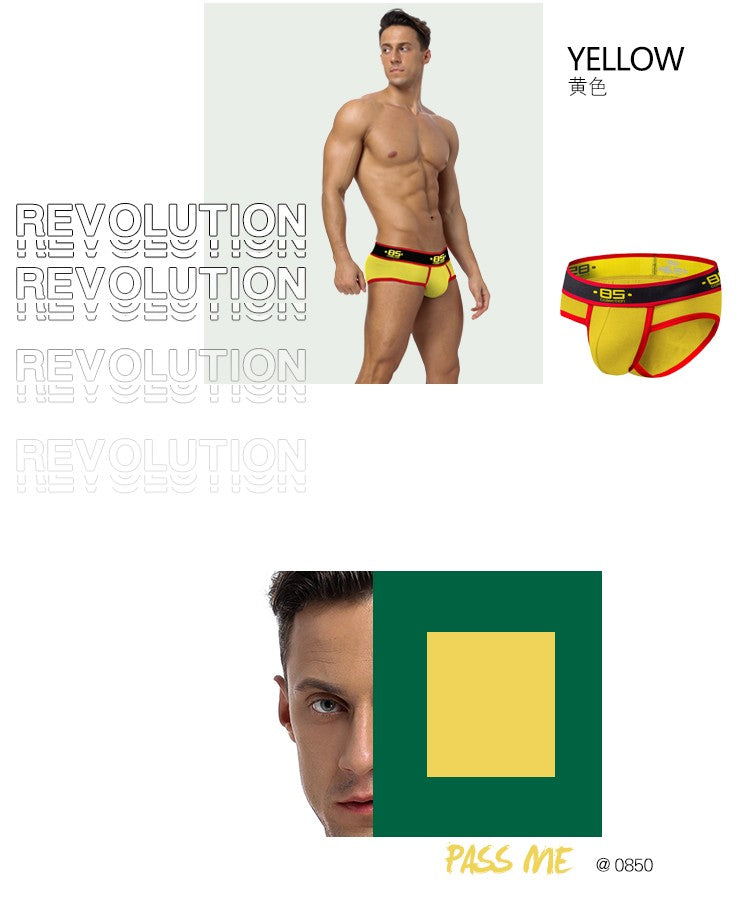 BS 4PC/LOT Men Briefs Sexy Underwear Male Underpants Men's Sexy Breathable Brief Pants Comfortable Men Briefs Underwear Cotton