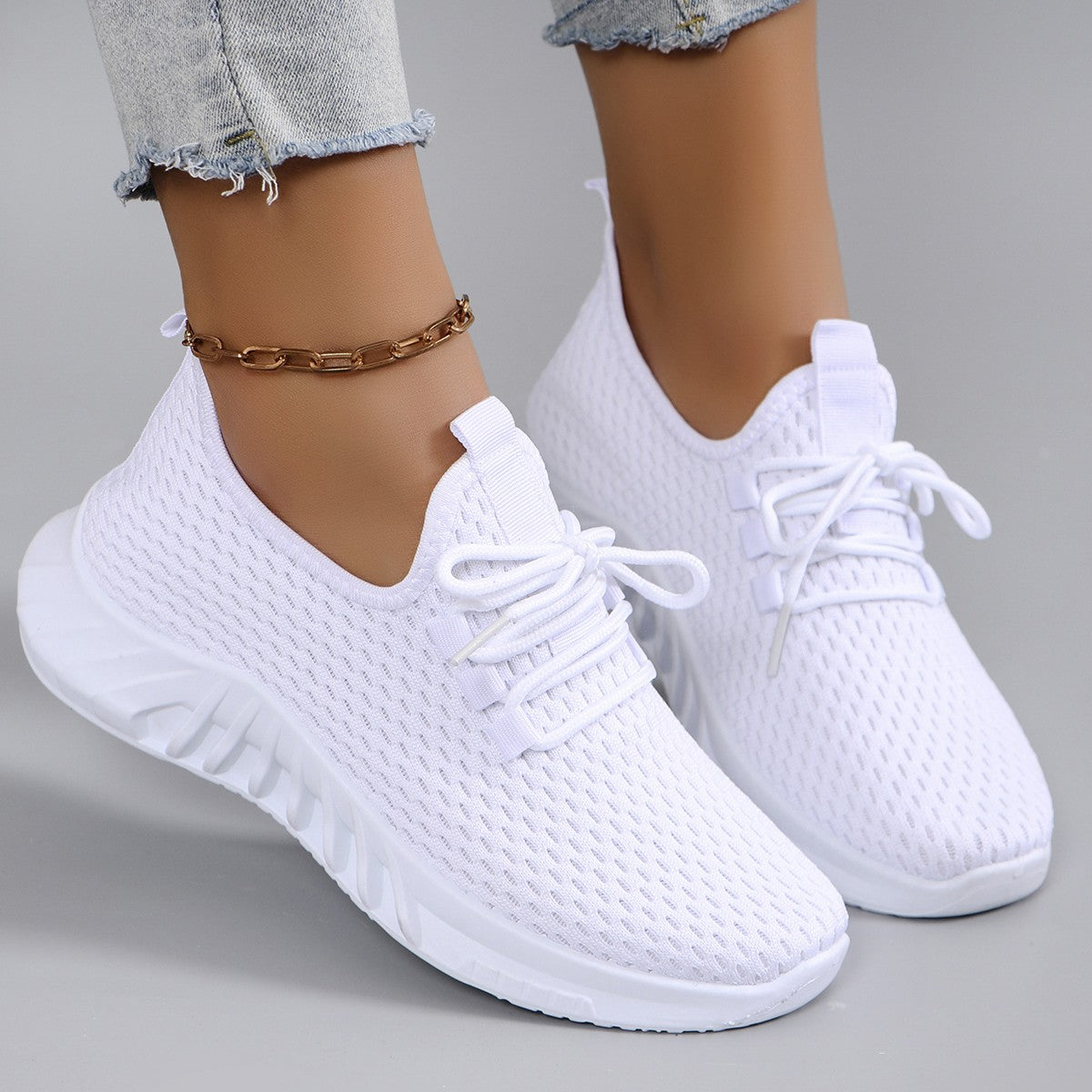 Women's summer breathable mesh flat shoes women's shoes casual sports shoes, clearance free shipping