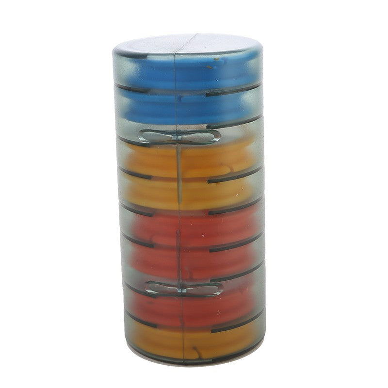 Linha Principal de Pesca Arco-Íris Caixa de Enrolamento Placa de Enrolamento de Alta Qualidade Caixa de Pesca Ferramentas de Pesca Carretel Principal de Silicone com 6-10 Fusos