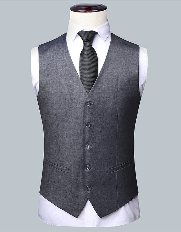 Men's Solid Color Business Suit 2025 High Quality Fashion Banquet Wedding Trend Groom Best Man Single 3/2/1