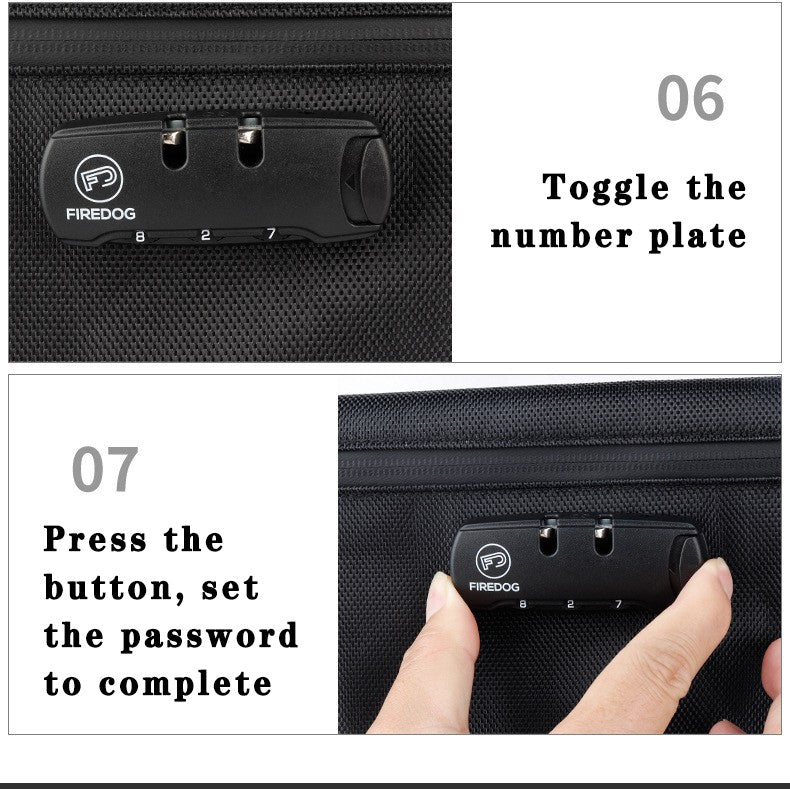 Travel Storage Bag With Password Lock Files Credit Card Certificates Safe Handbag Waterproof Anti-odor Smoking Pipe Storage Bag