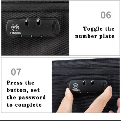 Travel Storage Bag With Password Lock Files Credit Card Certificates Safe Handbag Waterproof Anti-odor Smoking Pipe Storage Bag