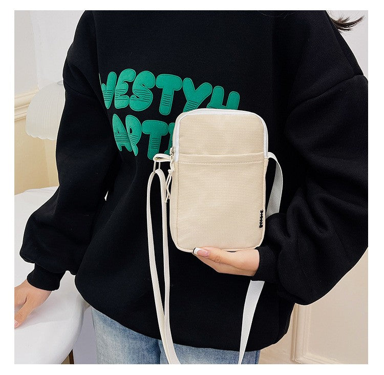 New Fashion Mobile Phone Bag Women's Messenger Bag All-match Mini Small Crossbody Bag Hanging Neck Coin Purse Vertical Handbag