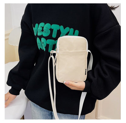 New Fashion Mobile Phone Bag Women's Messenger Bag All-match Mini Small Crossbody Bag Hanging Neck Coin Purse Vertical Handbag