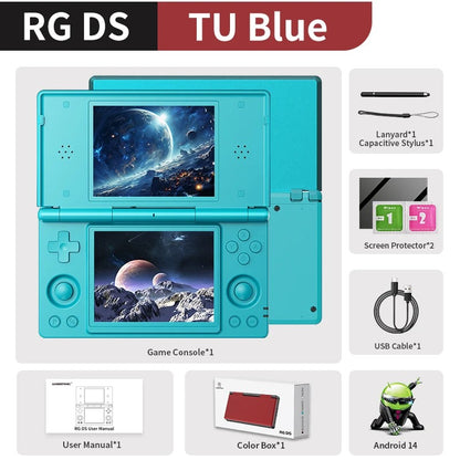 Anbernic RG DS Handheld Game Console 4" IPS Dual Screen Android 4000mAh Flip Video Games Player RGDS Android 14