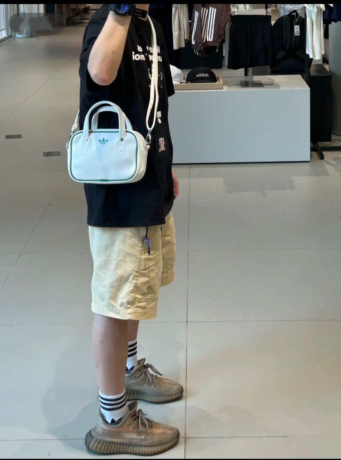 Clover men's and women's fashionable contrasting small square bags, sports single shoulder hand-held crossbody bags